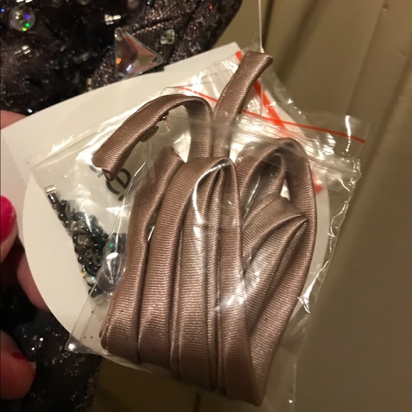 Never worn silver glitter prom dress - Picture 9 of 12